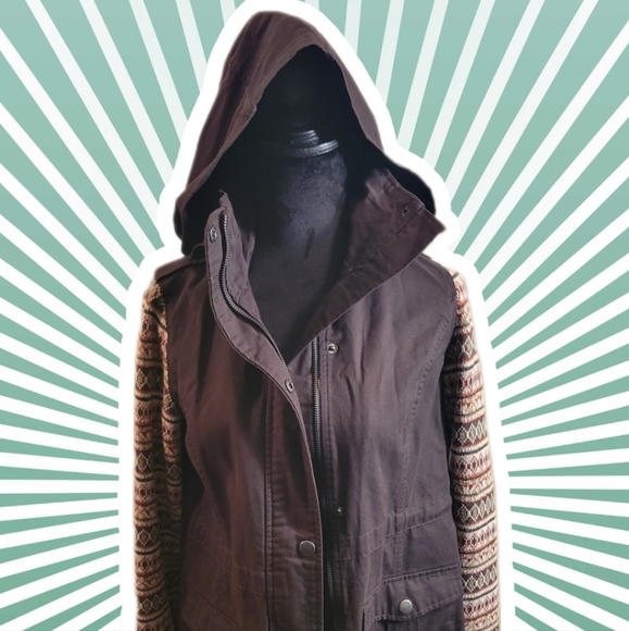 Pixley coat jacket size: small color: light brown and tan. - Picture 4 of 6